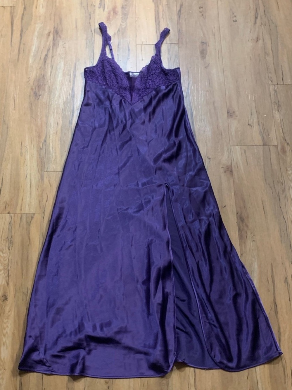 Gold label VS purple slip dress
